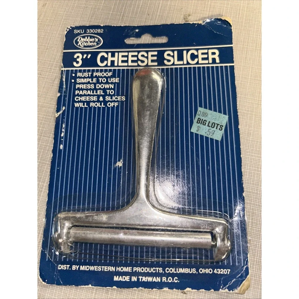 Debbie's Kitchen Stainless Steel Cheese Slicer 1960s-70's New in Package